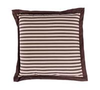 (Brown) Striped Seat Pad for Dining and Garden Chairs