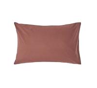 HOMESCAPES Chocolate Brown Pure Egyptian Cotton Pillowcase Standard Size 200 TC 400 Thread Count Percale Equivalent Housewife Pillow Case