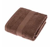 HOMESCAPES Chocolate Brown Turkish Cotton Bath Towel Super Soft Thick & Absorbent 500 GSM Towel Heavy Weight for everyday Luxury