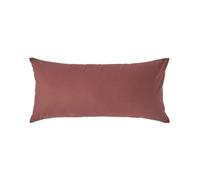 HOMESCAPES Crisp & Cool 200 TC Egyptian Cotton Percale Housewife Pillowcase, European Size - Chocolate - 40 x 80 cm