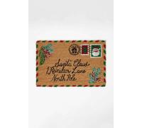 Homescapes Christmas Letter To Santa Doormat - Coir, 40 X 60 Cm