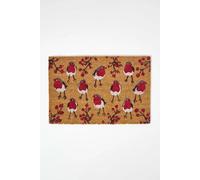 Homescapes Christmas Robins Non-Slip Coir Doormat, 40 X 60 Cm Multi 40 x 60cm