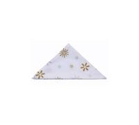 Homescapes Christmas Snowflake Cotton Fabric 4 Napkins Set In Gold Gold