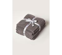 HOMESCAPES Slate Grey Towel Bale 500 GSM Combed 100% Egyptian Cotton Towel Set 2 x Bath Towels & 2 x Hand Towels