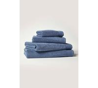 HOMESCAPES Denim Blue Bath Towel 700 GSM Combed 100% Egyptian Cotton Towel 70 x 130 cm