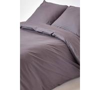Homescapes Continental Egyptian Cotton Duvet Cover Set 200 TC in Dark Grey | Size: EU King Homescapes Dark Grey EU King