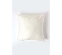 HOMESCAPES 1000 Thread Count Egyptian Cotton Cream 60 x 60 cm Pillowcase Euro Size Luxury Pillow Case