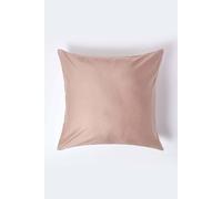 HOMESCAPES 1000 Thread Count Egyptian Cotton Beige 80 x 80 cm Pillowcase Euro Size Luxury Pillow Case