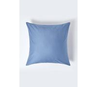 HOMESCAPES 1000 Thread Count Egyptian Cotton Blue 80 x 80 cm Pillowcase Euro Size Luxury Pillow Case