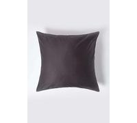 HOMESCAPES 1000 Thread Count Egyptian Cotton Grey 80 x 80 cm Pillowcase Euro Size Luxury Pillow Case