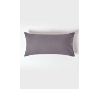 Homescapes Dark Grey Continental Pillowcase Egyptian Cotton 200 Tc, 40 X 80Cm