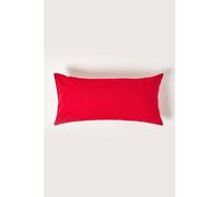 Homescapes Red Continental Egyptian Cotton Pillowcase 200 Tc, 40 X 80 Cm
