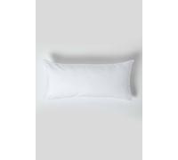 HOMESCAPES White Pure Egyptian Cotton Euro Size Pillowcase 40 x 80 cm 200 TC 400 Thread Count Percale Equivalent Pillow Case with Zip