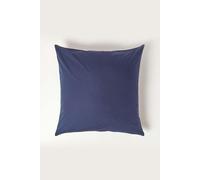 Homescapes Continental Egyptian Cotton Pillowcase 200 TC, 60 x 60 cm in Navy Homescapes Navy 60 x 60 cm