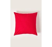 Homescapes Continental Egyptian Cotton Pillowcase 200 Tc, 80 X 80 Cm In Red Red