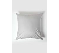 (Square - 80 x 80 cm, Silver Grey) Egyptian Cotton Pillow Case 200 TC Equivalent 400 Thread Count