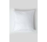HOMESCAPES White Pure Egyptian Cotton Euro Size Pillowcase 80 x 80 cm 200 TC 400 Thread Count Percale Equivalent Large Square Pillow Case with Zip
