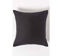 Homescapes Continental Egyptian Cotton Pillowcase 330 Tc, 40 X 40 Cm In Black Black One Size