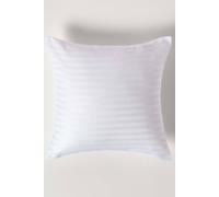 Homescapes Euro Pillowcase Pure Egyptian Cotton 330TC/500TC Percale Satin Stripe White 40x40cm Zip