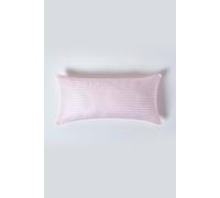Homescapes Pink Continental Egyptian Cotton Pillowcase 330 Tc, 40 X 80 Cm