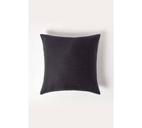 Homescapes Black Continental Egyptian Cotton Pillowcase 330 Tc, 80 X 80 Cm