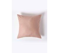 HOMESCAPES Taupe Brown Pure Egyptian Cotton Euro Size Pillowcase 60 x 60 cm 330 TC 500 Thread Count Percale Equivalent Satin Stripe Pillow Case with Zip