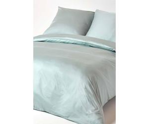 Homescapes Continental Sateen Cotton Duvet Cover Set 400 Tc In Duck Egg Blue Duck Egg Blue