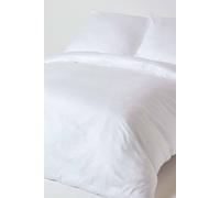 Homescapes Continental Sateen Cotton Duvet Cover Set 400 Tc In White White