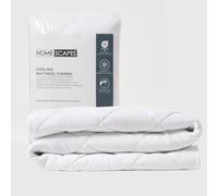 HOMESCAPES Cooling Cot Bed Mattress Topper 70x140cm Set of 2 - Cool Touch Breathable Quilted Cot Bed Mattress Pads for Toddler & Child, Corner Straps, Washable, OEKO-TEX® Standard 100 Certified
