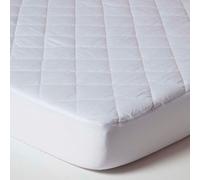 HOMESCAPES Cot Bed Quilted Waterproof Mattress Protector, Pack of 2 - Cot - 70 x 140 cm