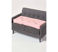 Homescapes Pink Cotton 2 Seater Booster Cushion