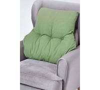 Homescapes Forest Green Cotton Back Support Cushion