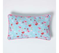 Homescapes Cotton Birds And Flower Cushion Cover, 30 X 50 Cm