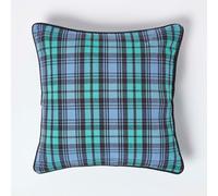 Homescapes Cotton Black Watch Tartan Cushion Cover, 45 X 45 Cm