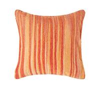 Homescapes Cotton Chenille Tie Dye Orange Cushion Cover, 60 X 60 Cm