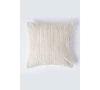 Homescapes Cotton Chenille Tie Dye Cushion Cover In Beige Beige 45cm x 45cm