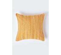Homescapes Cotton Chenille Tie Dye Orange Cushion Cover, 60 X 60 Cm