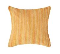 Homescapes Cotton Chenille Tie Dye Orange Cushion Cover, 45 X 45 Cm