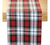Homescapes Cotton Christmas Macduff Tartan Table Runner
