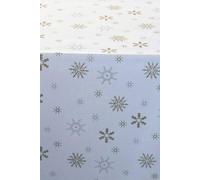 Cotton Christmas Snowflake Table Runner Homescapes White One Size
