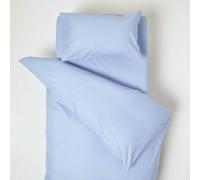 HOMESCAPES Cotton Cot Bed Duvet Cover Set 200 Thread Count - Blue