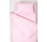 Homescapes Pink Cotton Cot Bed Duvet Cover Set 200 Thread Count