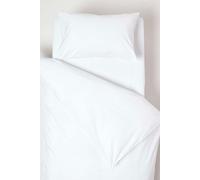 Homescapes Cotton Cot Bed Duvet Cover Set 200 Thread Count in White Homescapes White Cot Bed