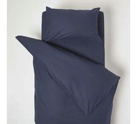 (Navy Blue) Cotton Cot Bed Duvet Cover with Pillowcase 200 Thread Count