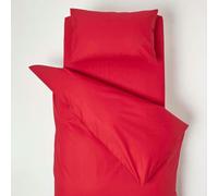 HOMESCAPES Cotton Cot Bed Duvet Cover Set 200 Thread Count - Red