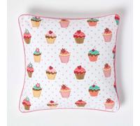 (45 x 45 cm) Cotton Cup Cakes Cushion Cover