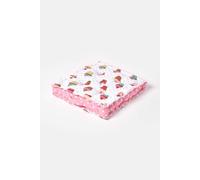 Homescapes Cotton Cup Cakes Floor Cushion In Pink Pink