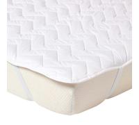 HOMESCAPES Cotton Deep Quilted Super King Size Mattress Topper