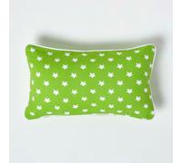 Homescapes Cotton Stars Cushion Cover In Green Green 30cm x 50cm