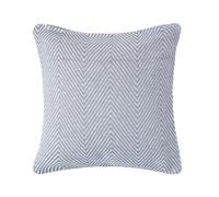 Homescapes Cotton Grey Halden Chevron Cushion Cover, 60 X 60 Cm